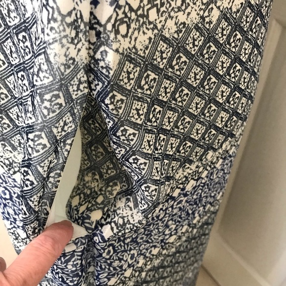 Madewell Moroccan Tile Print Cross Back Blue Maxi Dress Small - Picture 9 of 17